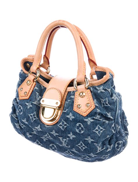 Louis Vuitton denim pleaty bag